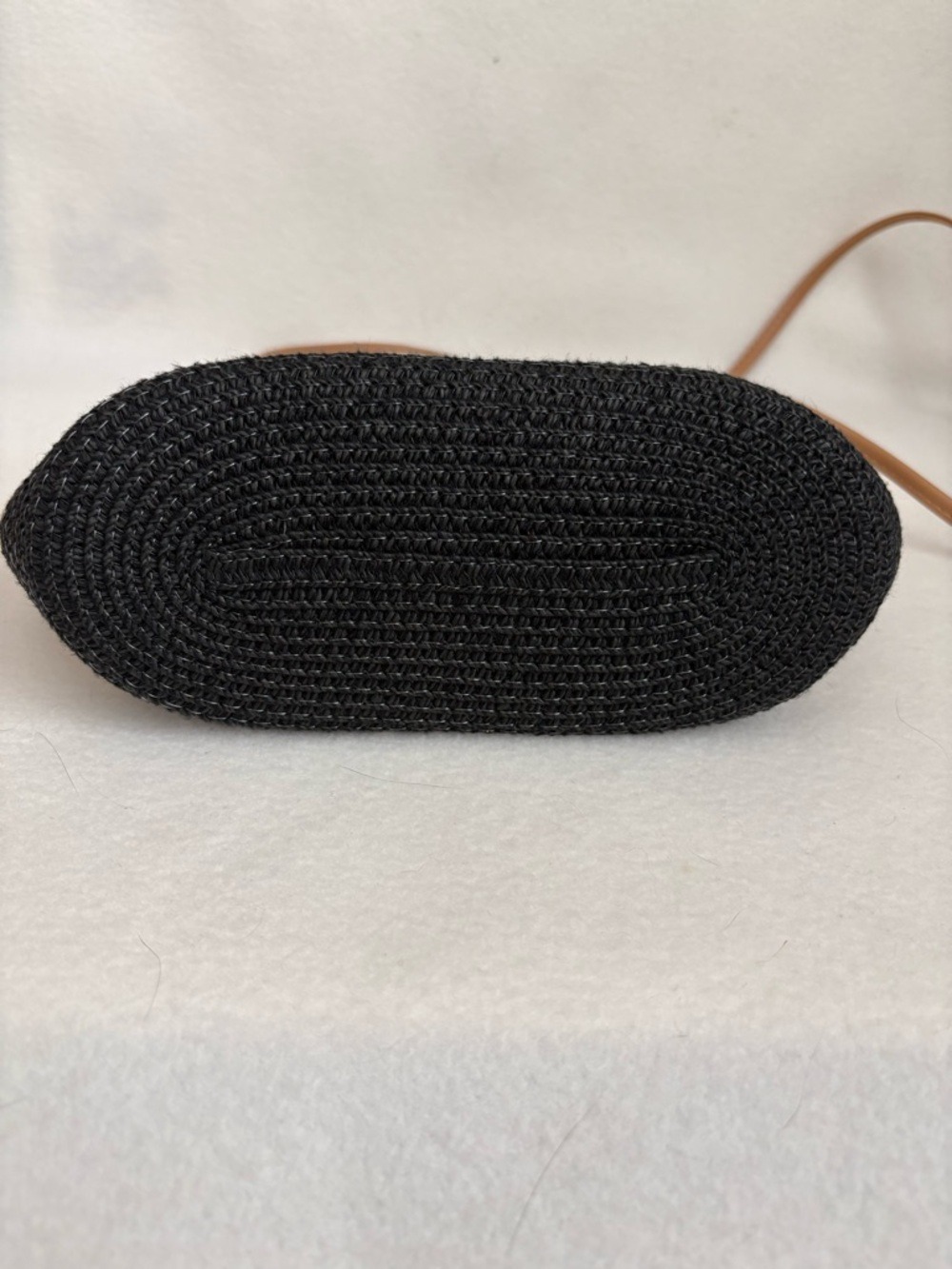 Paper Straw Woven Cross Body Bag - Picture 4 of 5